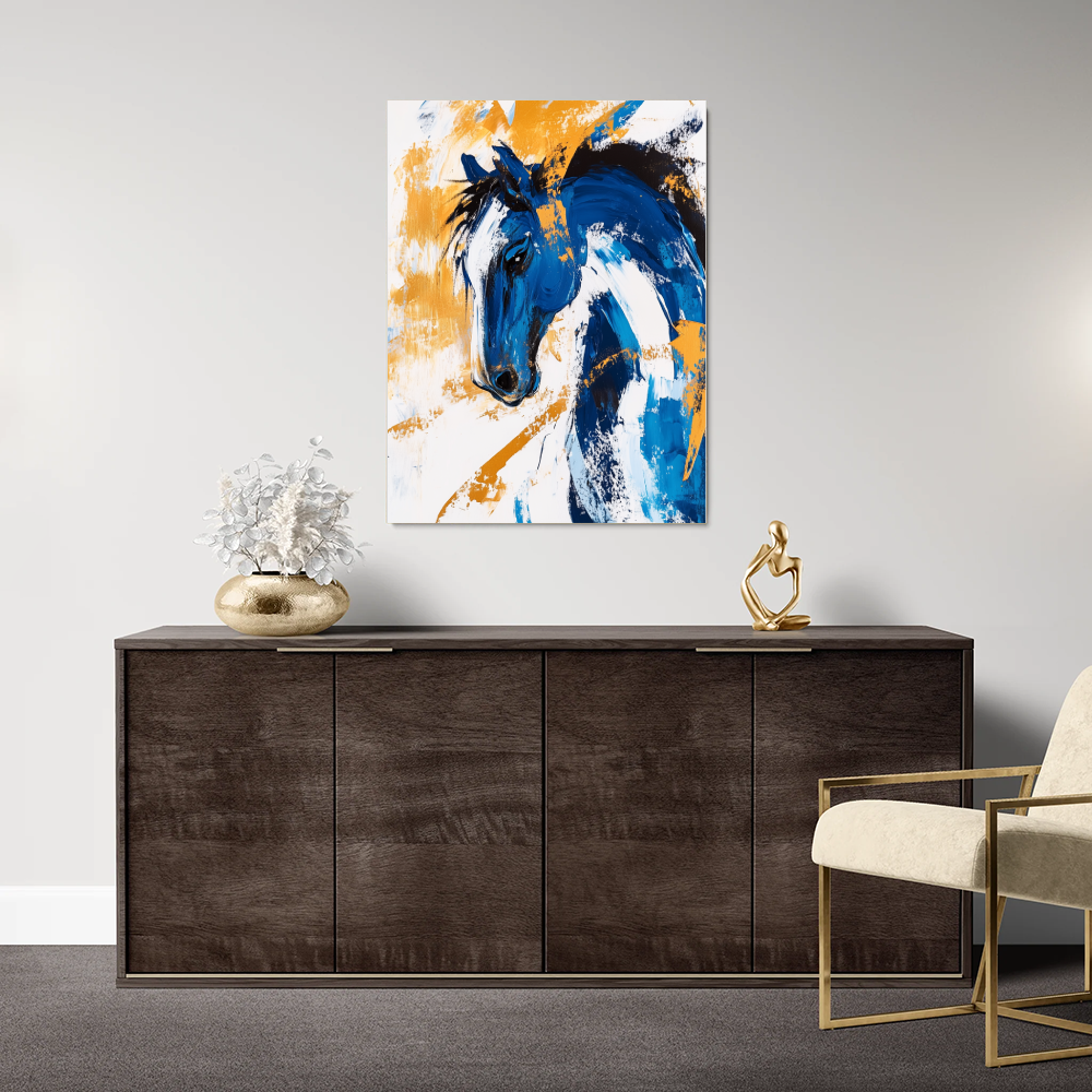 Tableau Cheval Abstrait