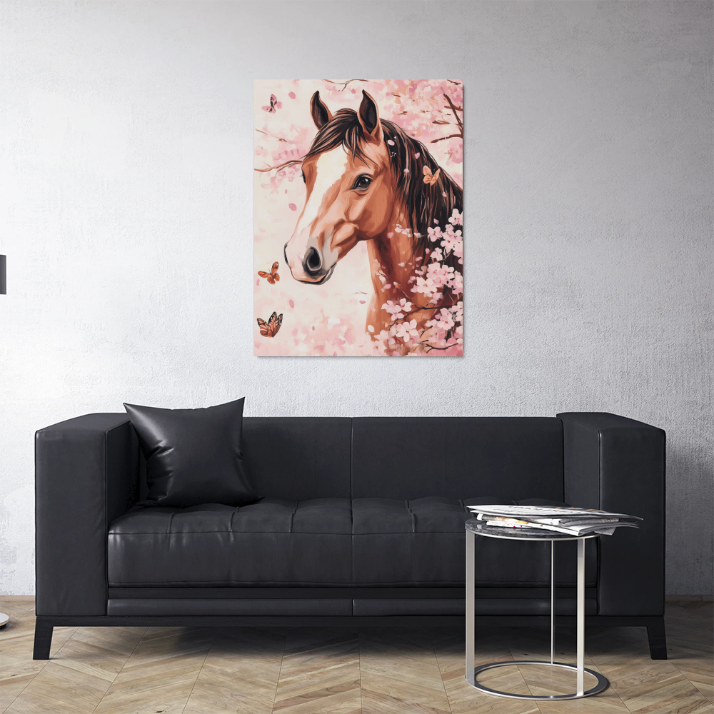 Tableau Cheval Chambre Fille