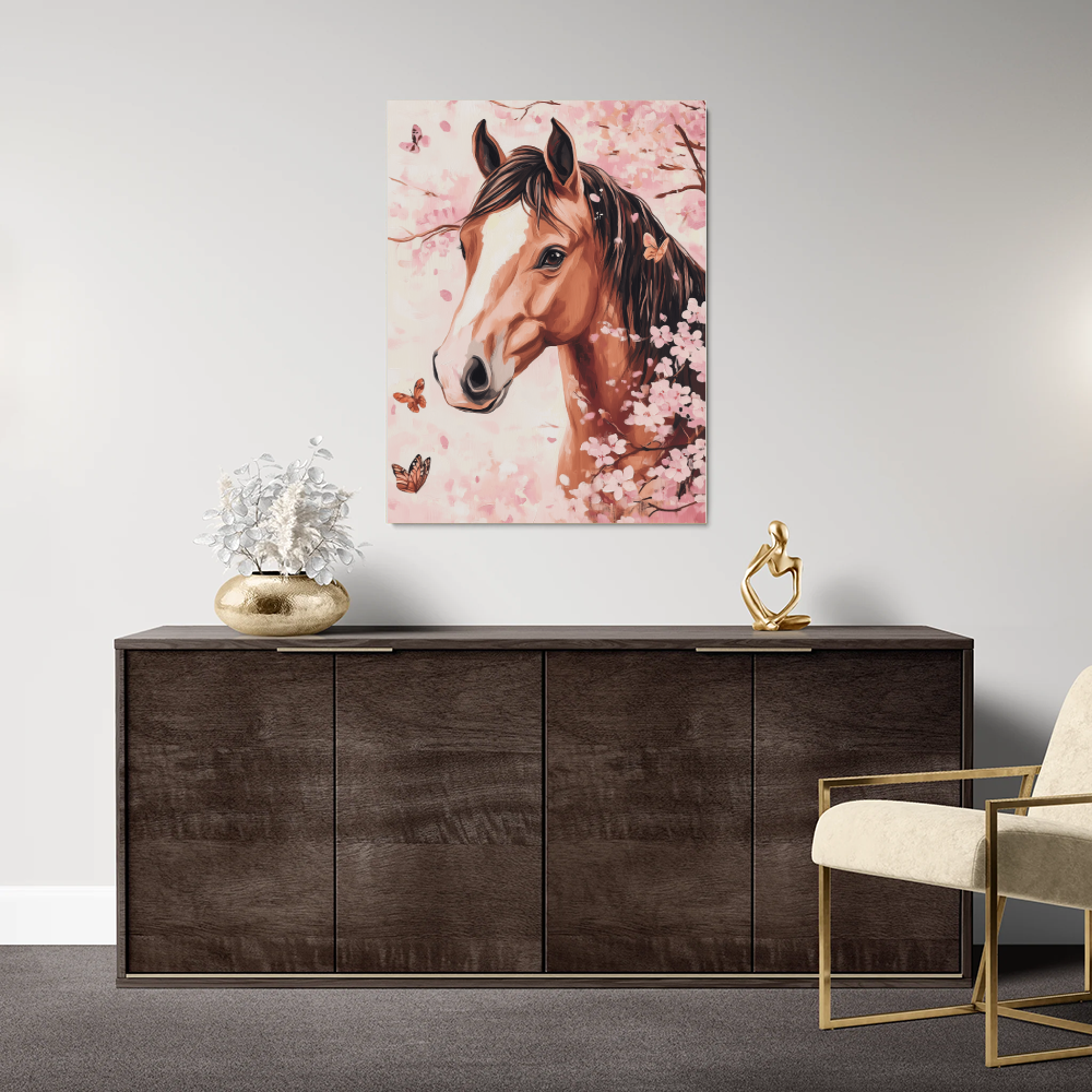 Tableau Cheval Chambre Fille
