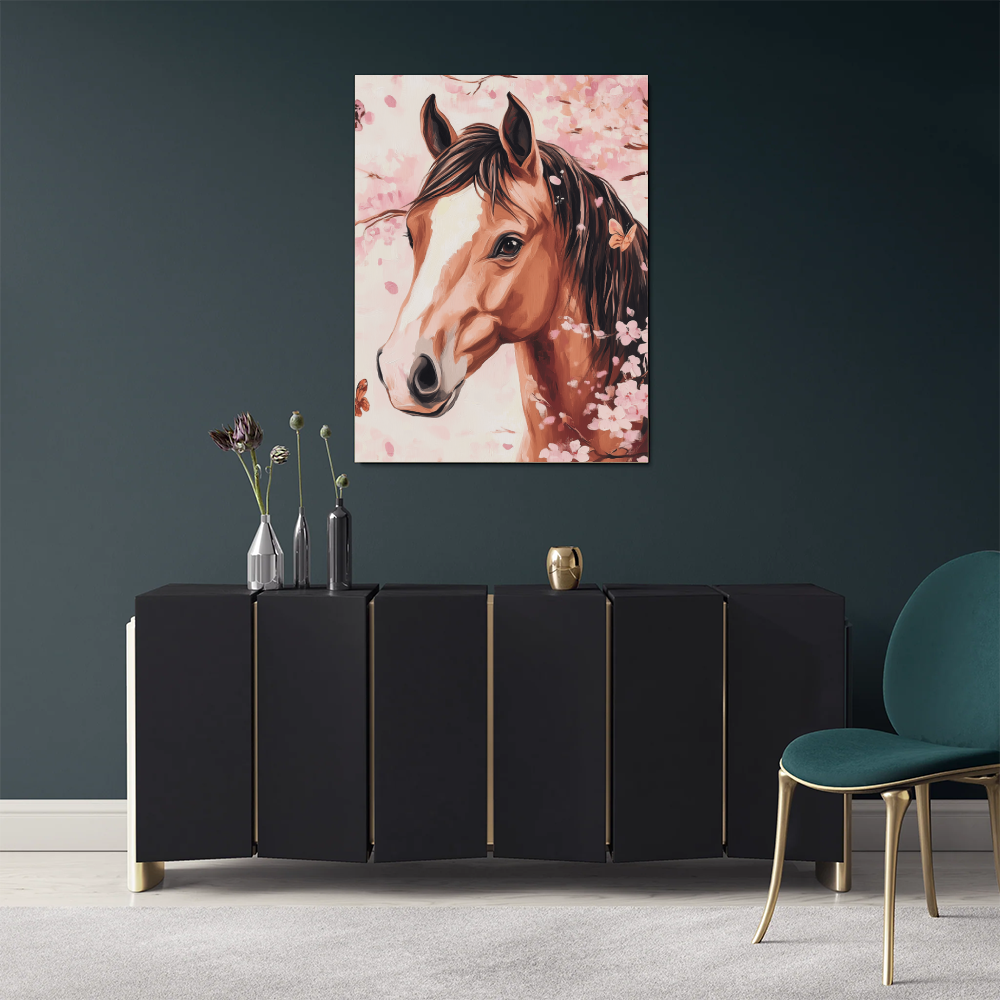 Tableau Cheval Chambre Fille