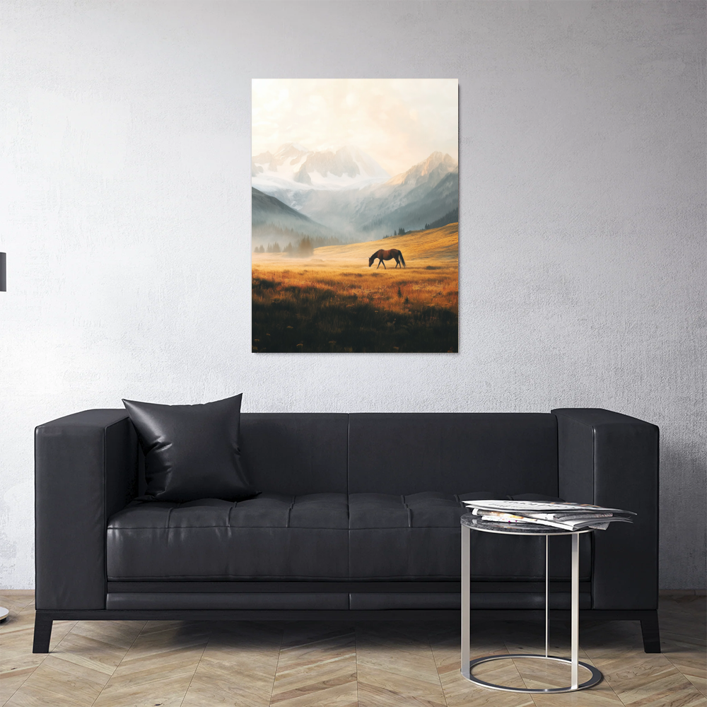 Tableau Cheval Montagne