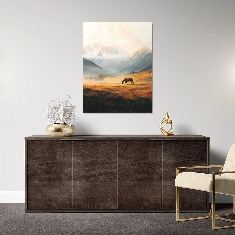 Tableau Cheval Montagne