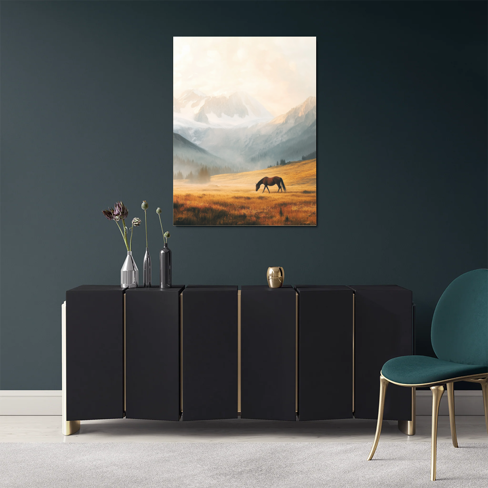 Tableau Cheval Montagne