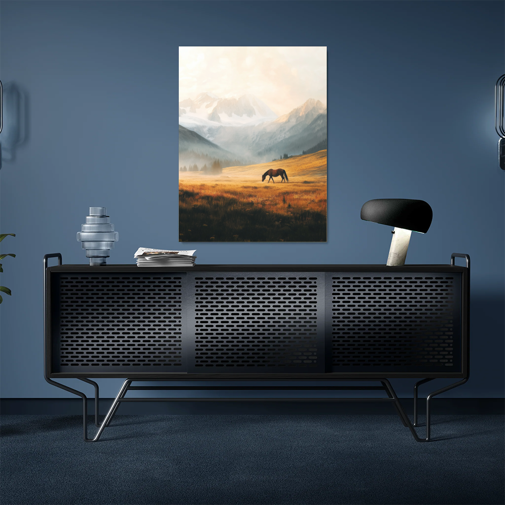 Tableau Cheval Montagne