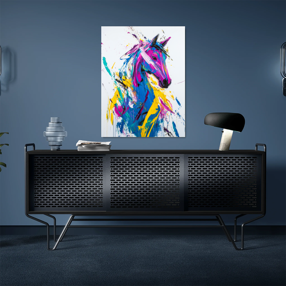 Tableau Cheval Multicolore