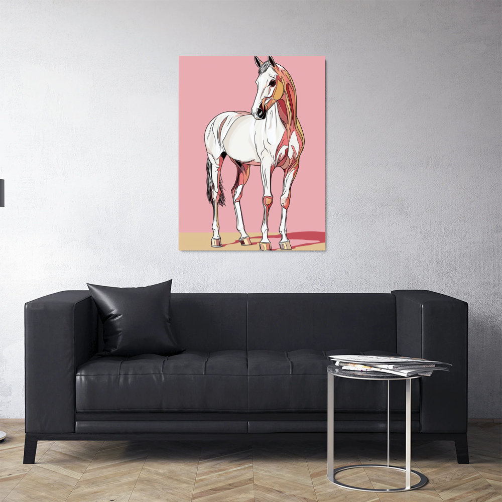 Tableau Cheval Pop Art