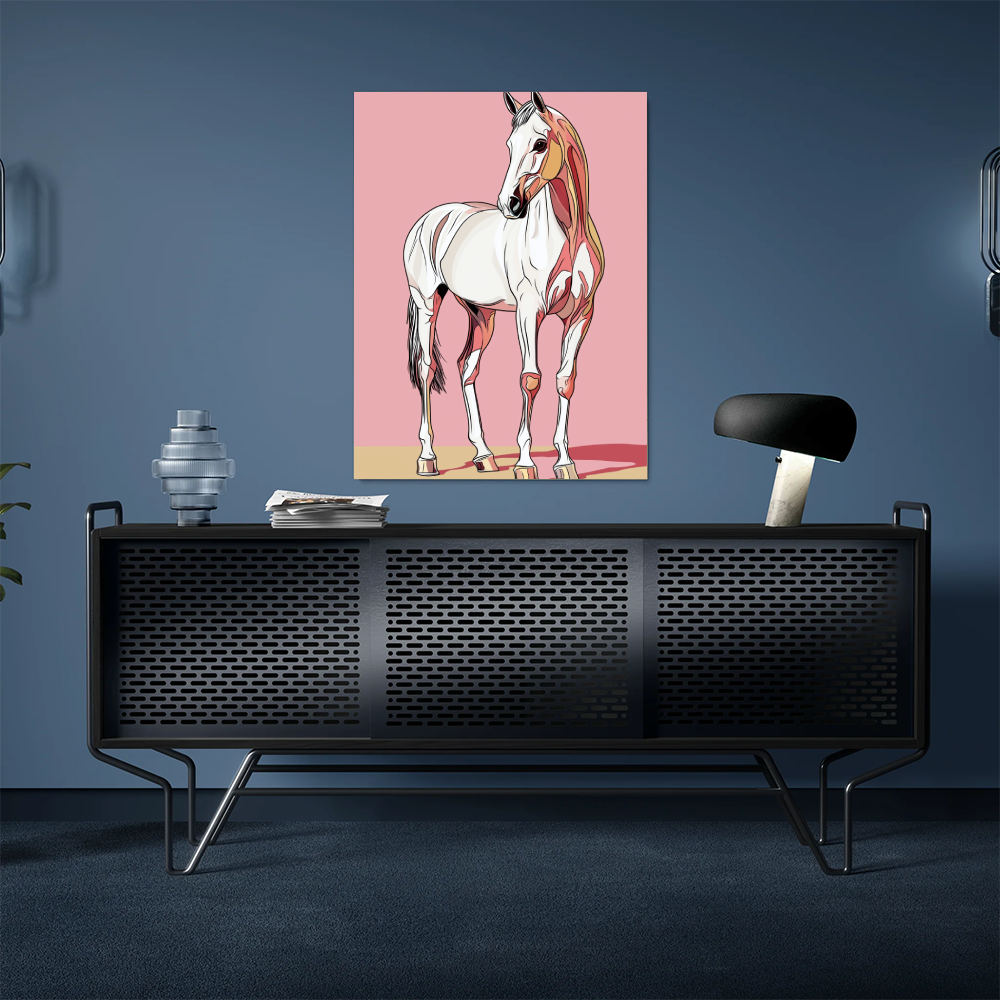 Tableau Cheval Pop Art