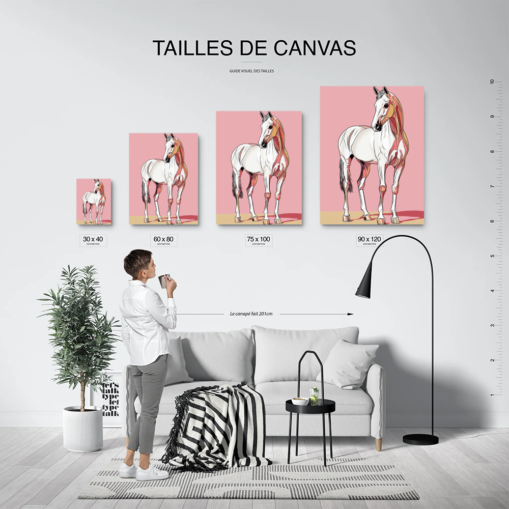 Tableau Cheval Pop Art