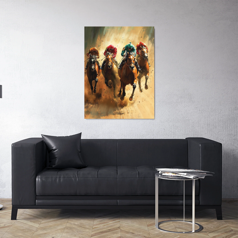Tableau Chevaux de Course