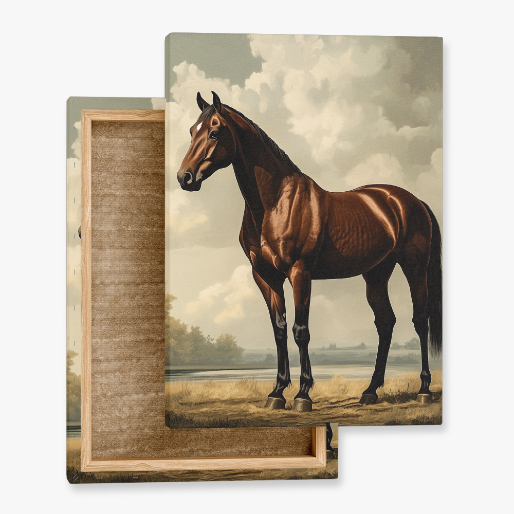 Tableau de Cheval Marron