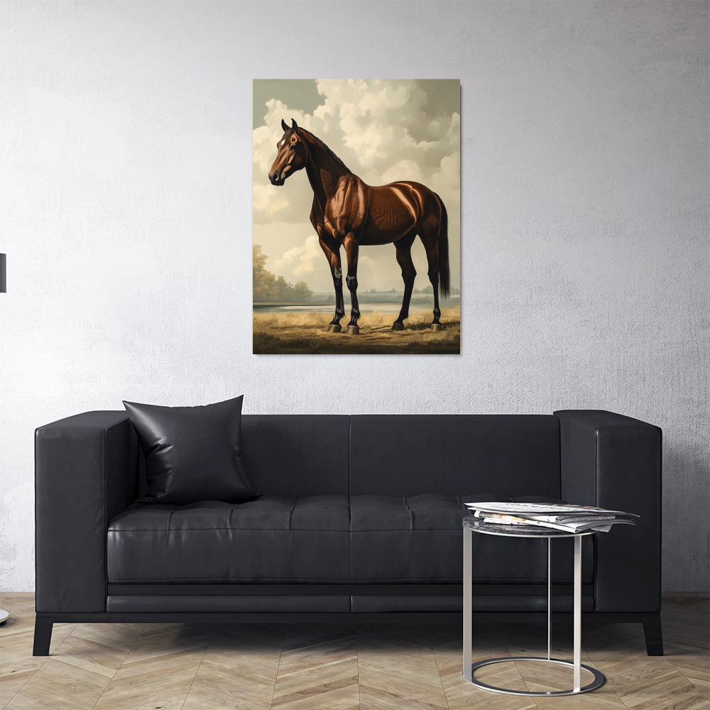 Tableau de Cheval Marron