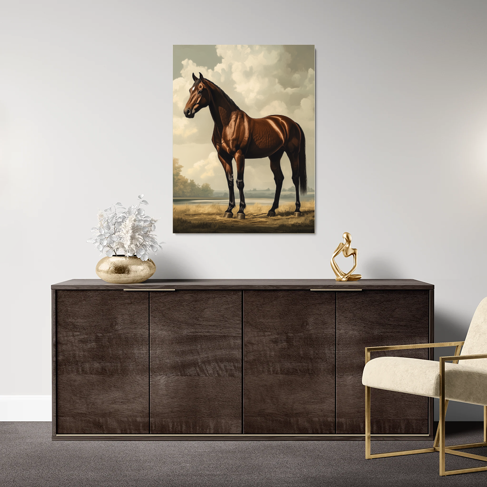 Tableau de Cheval Marron