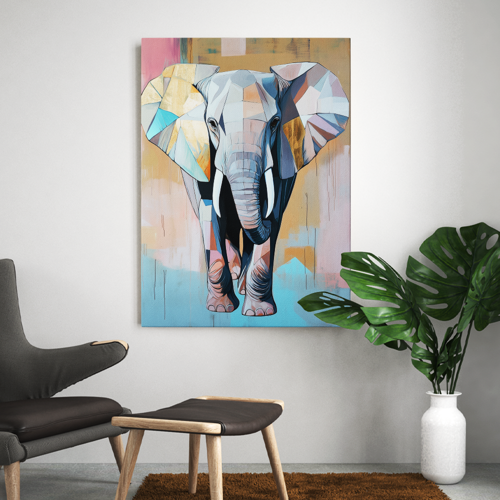Tableau Eléphant Contemporain