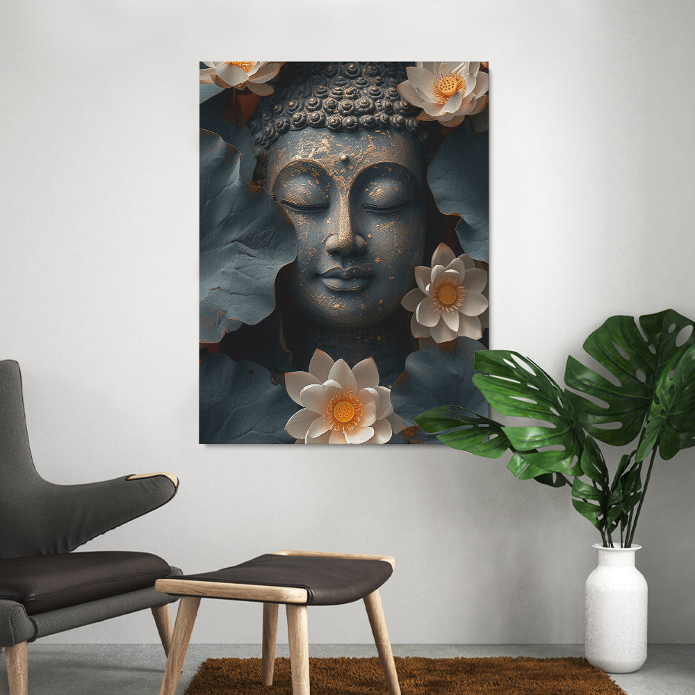 Tableau_Bouddha_Lotus