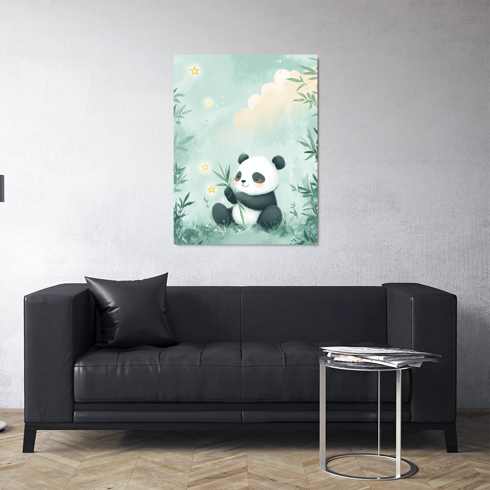 Tableau chambre bébé panda