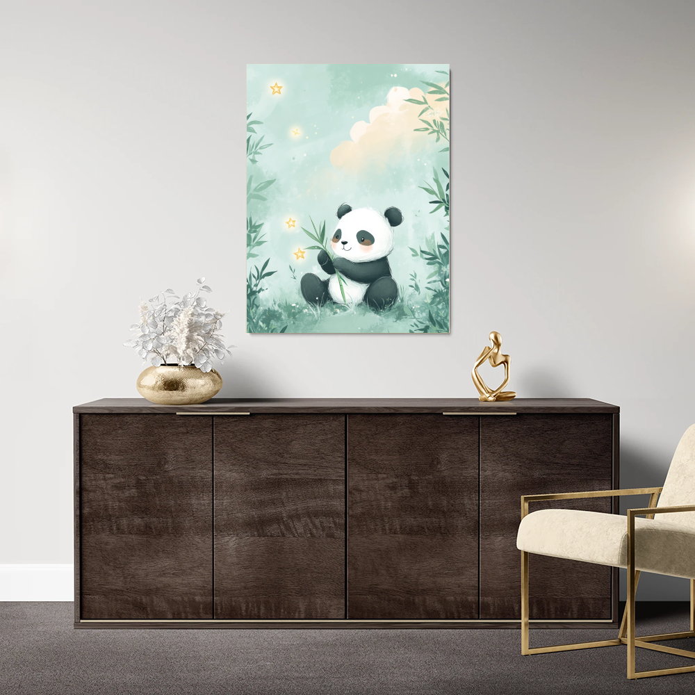 tableau design panda chambre bébé