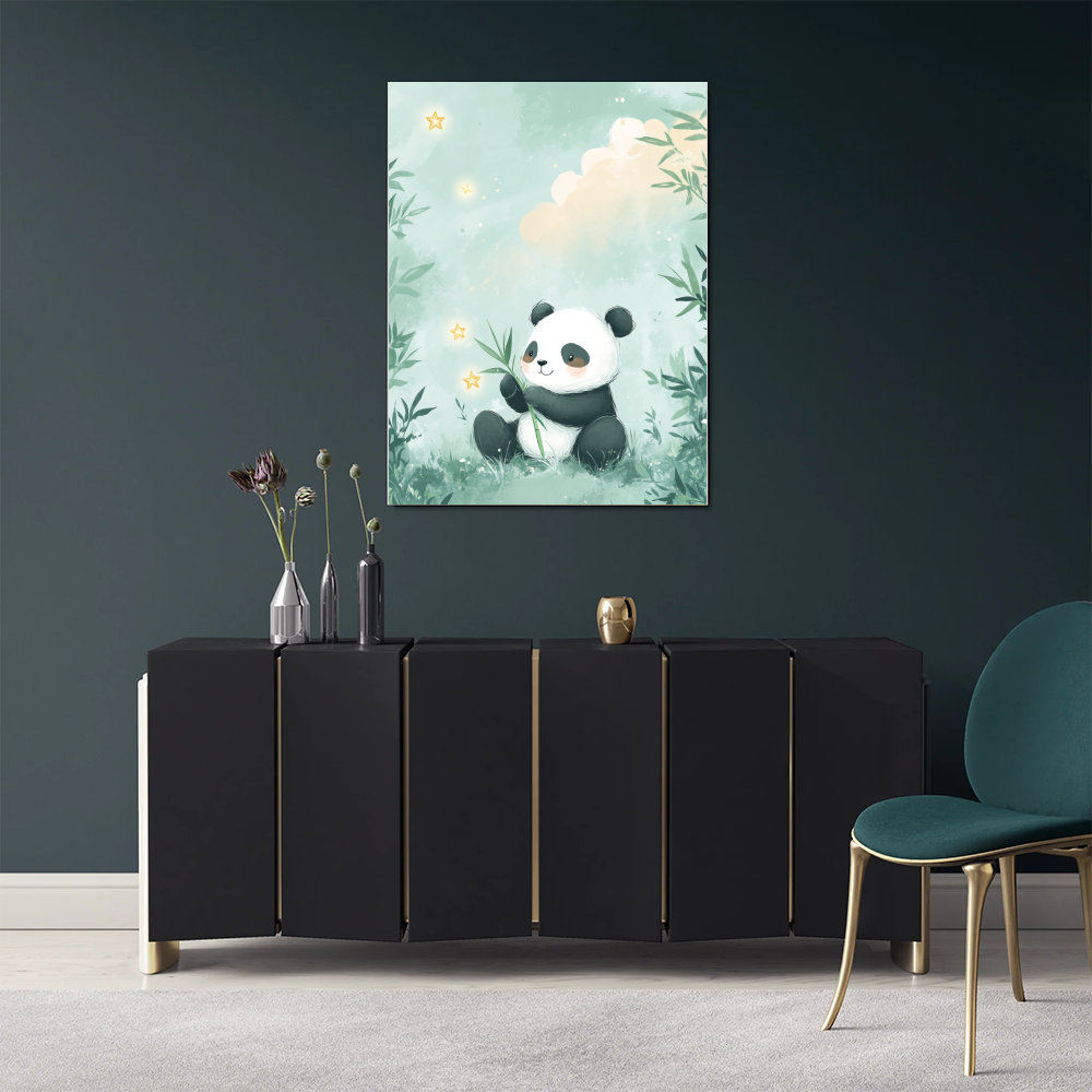 Tableau chambre bébé panda