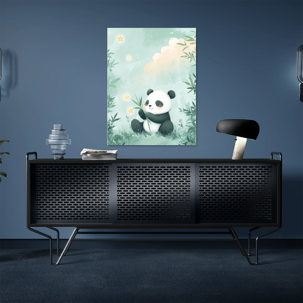 Tableau chambre bébé panda