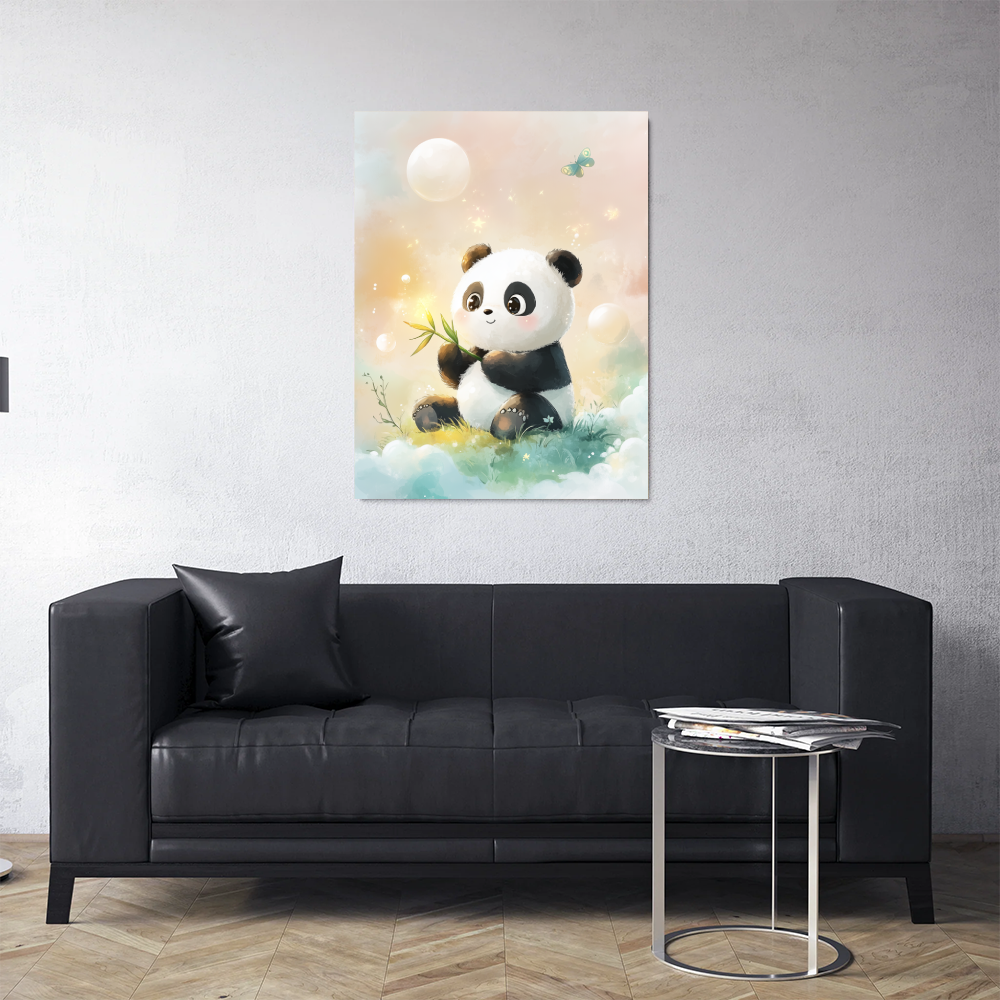Tableau panda mignon chambre bébé