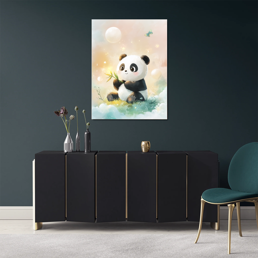 Tableau panda mignon chambre bébé