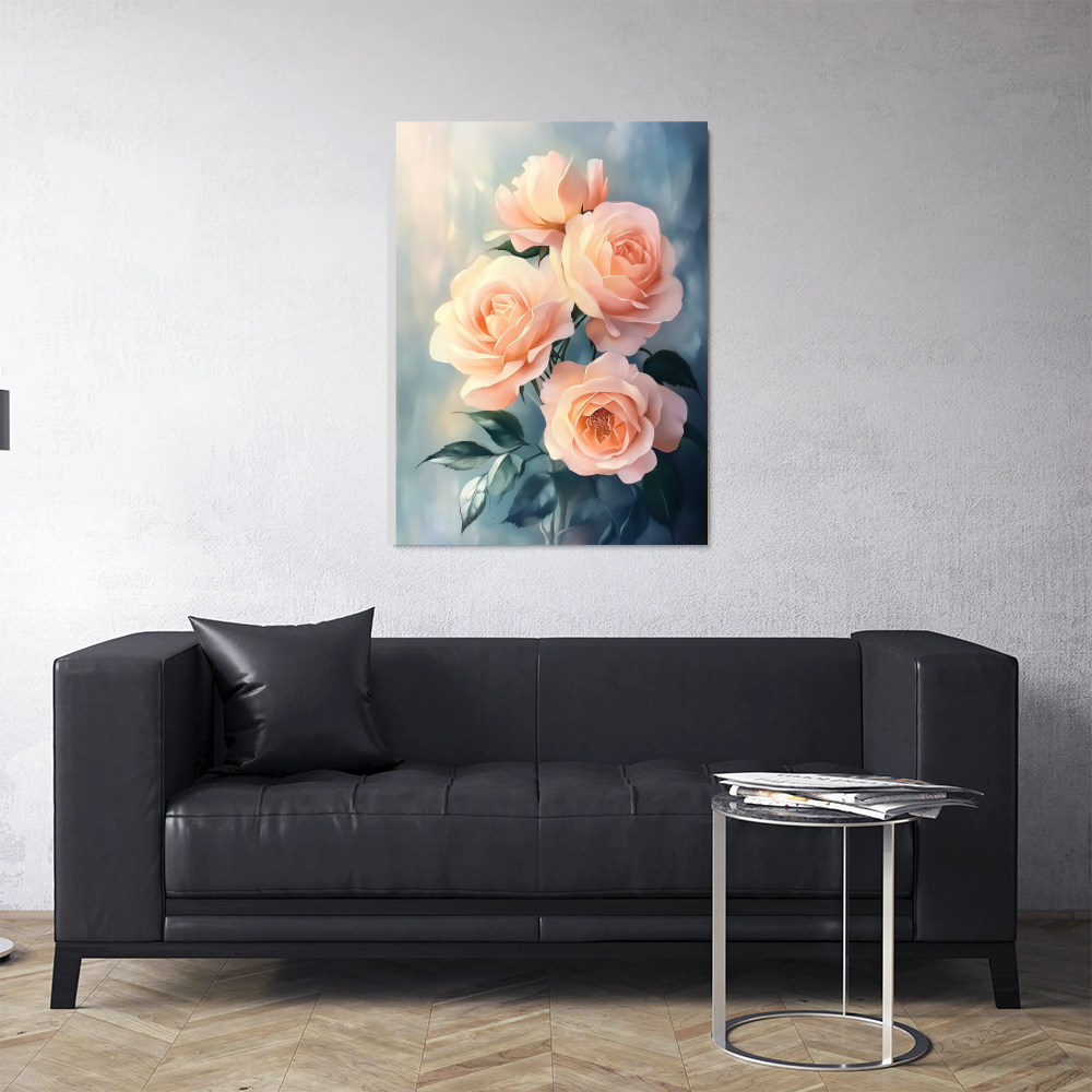 Tableau à Fleur Rose