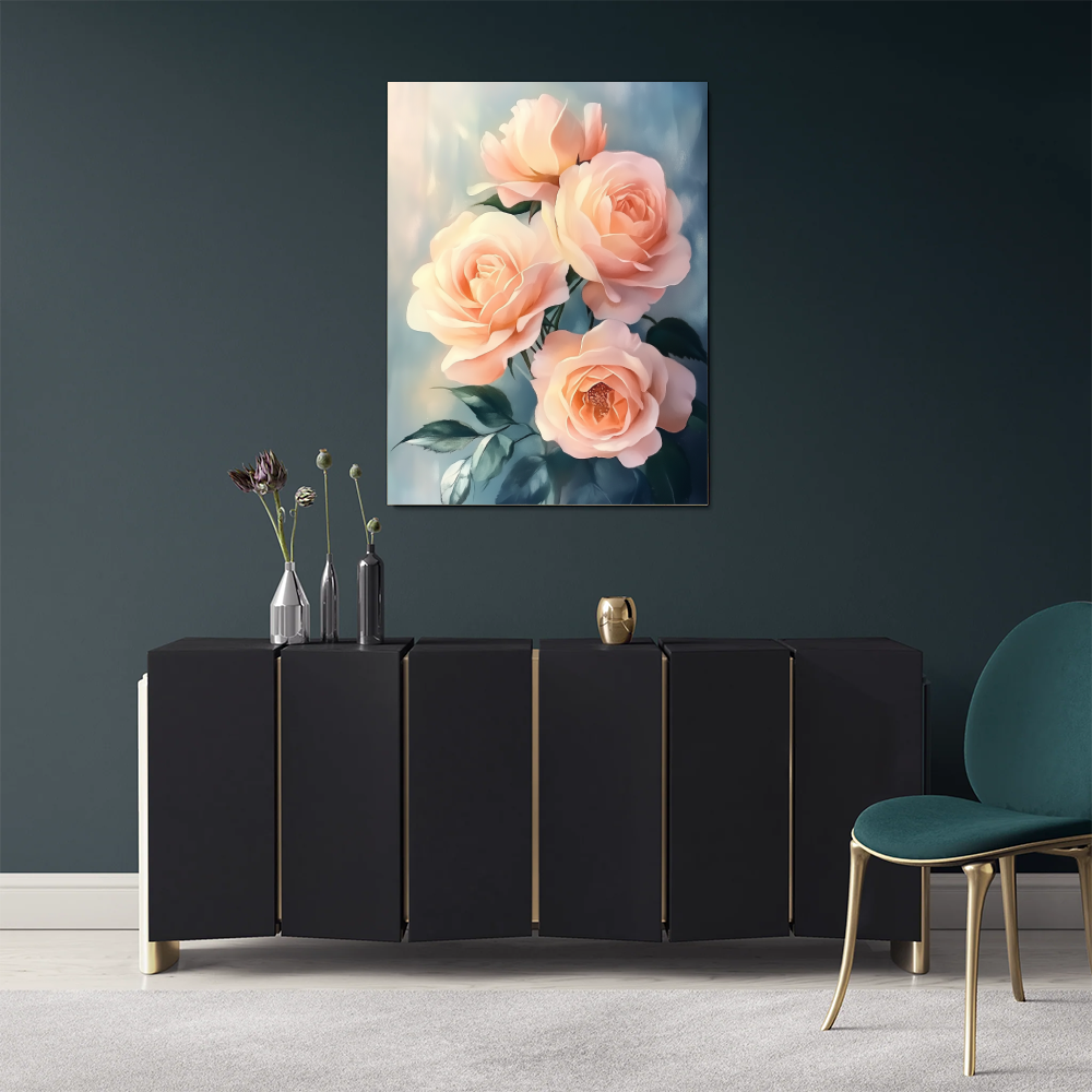 Tableau à Fleur Rose