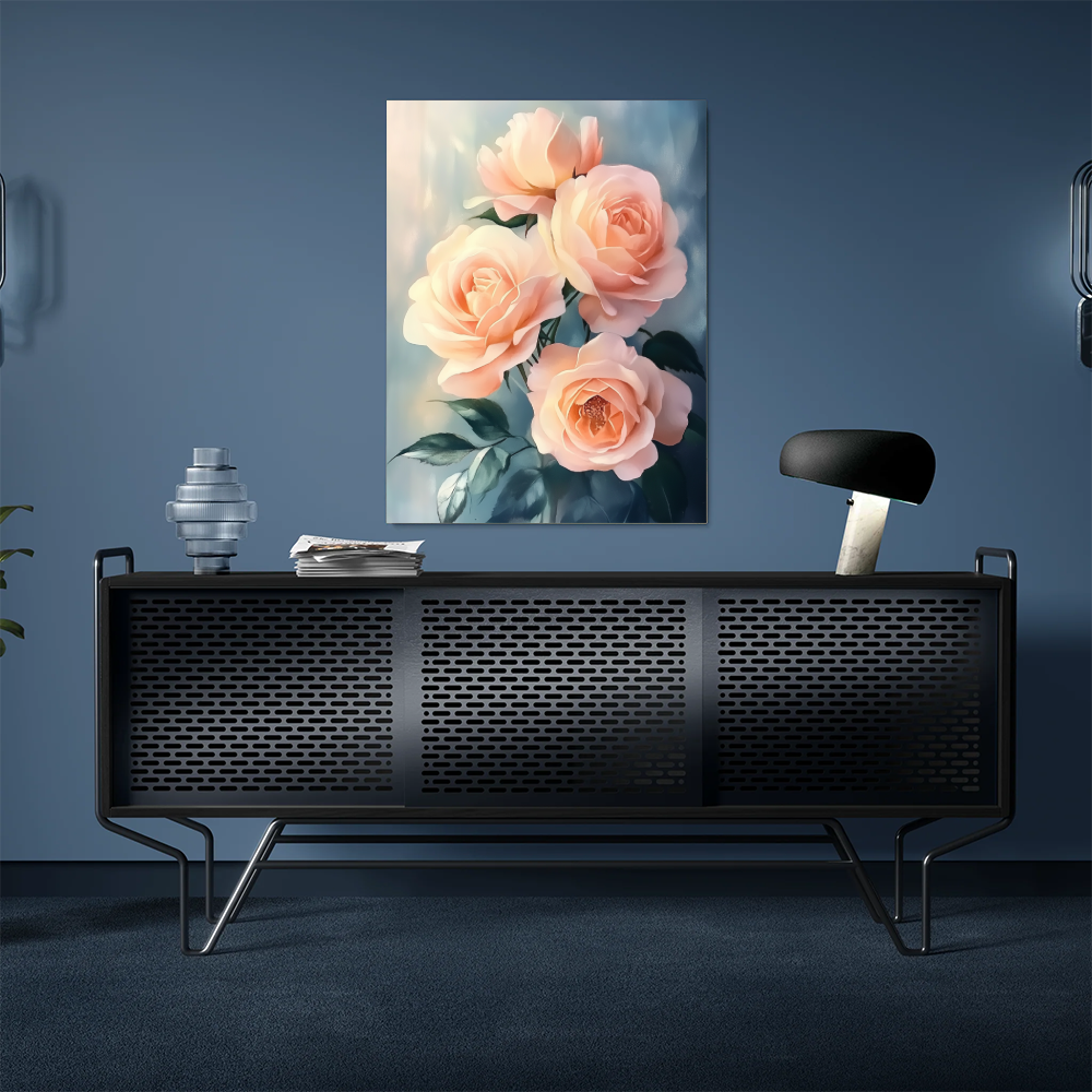 Tableau à Fleur Rose