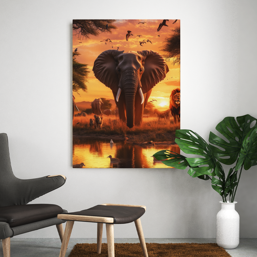 Tableau Animaux Eléphant