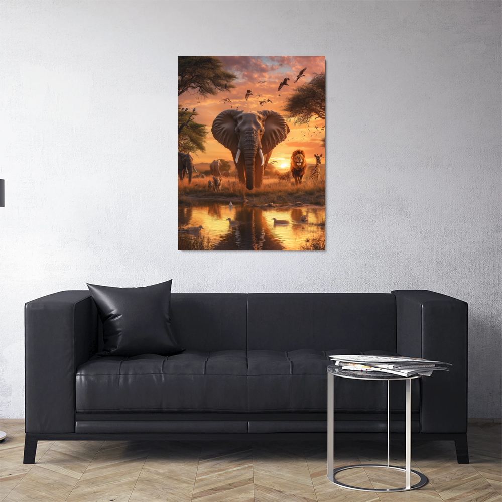 Tableau Animaux Eléphant