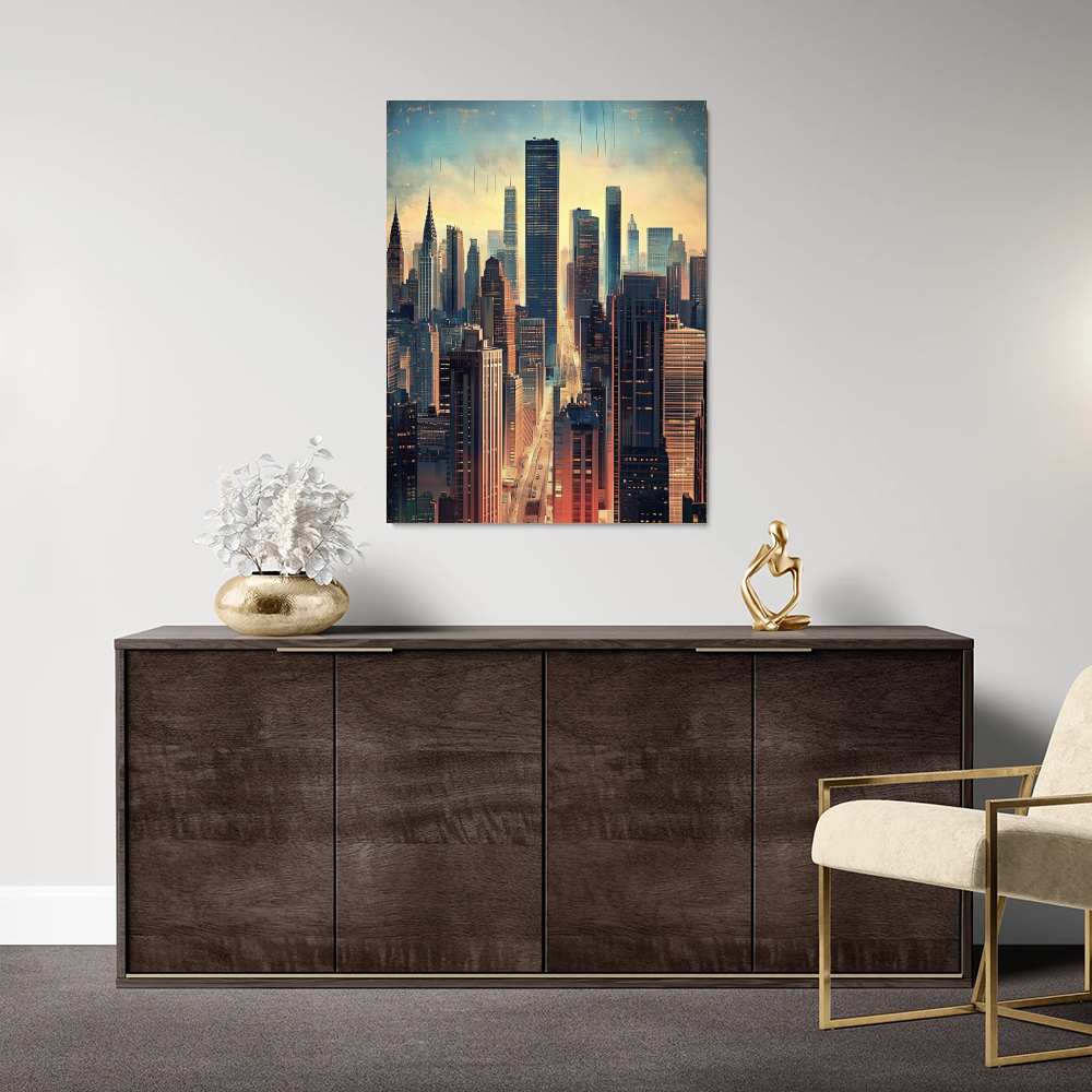 Tableau Bâtiment New York