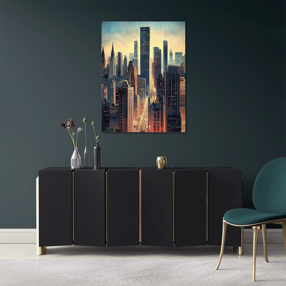 Tableau Bâtiment New York