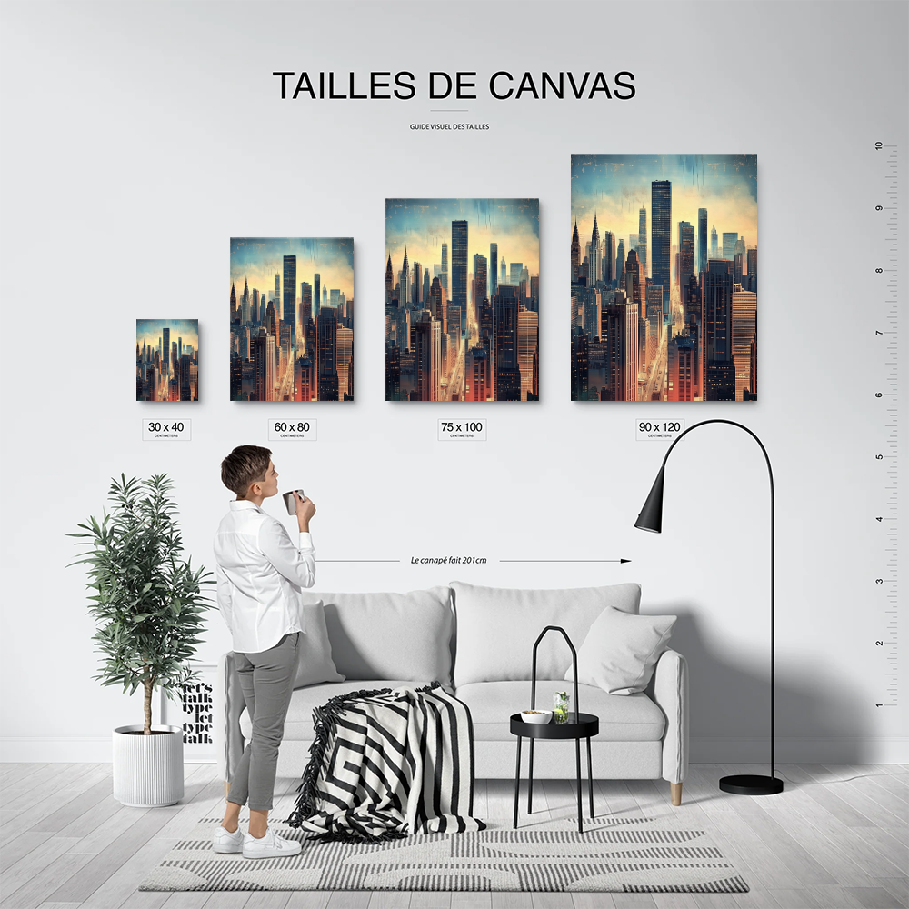 Tableau Bâtiment New York