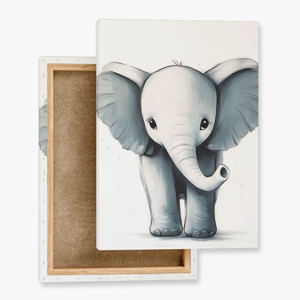 Tableau Bébé Eléphant