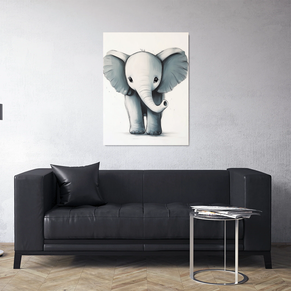 Tableau Bébé Eléphant