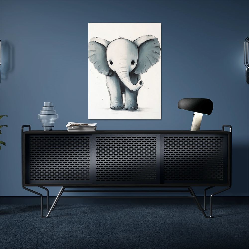 Tableau Bébé Eléphant