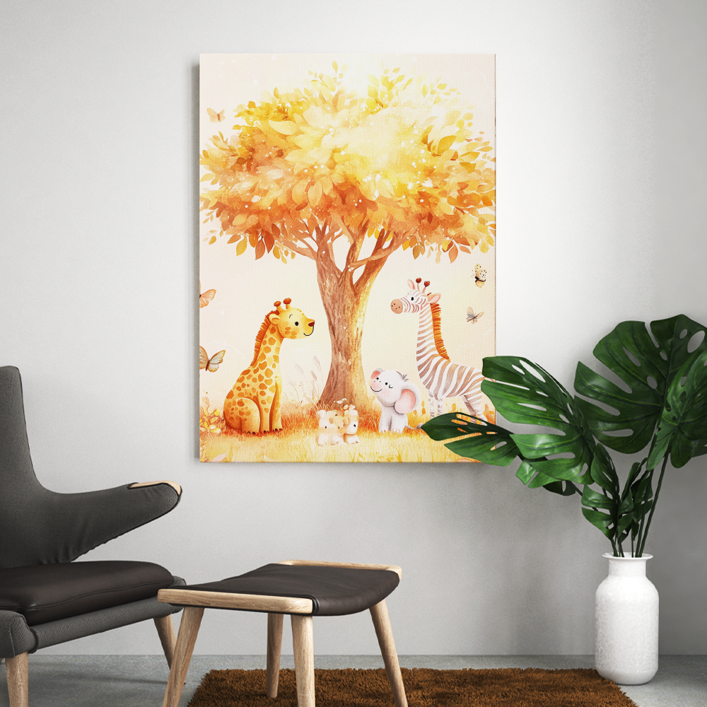 Tableau Chambre Bébé Savane