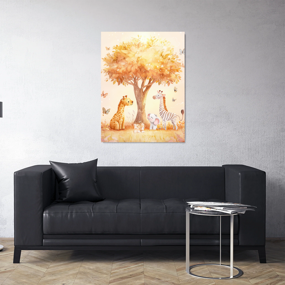 Tableau Chambre Bébé Savane