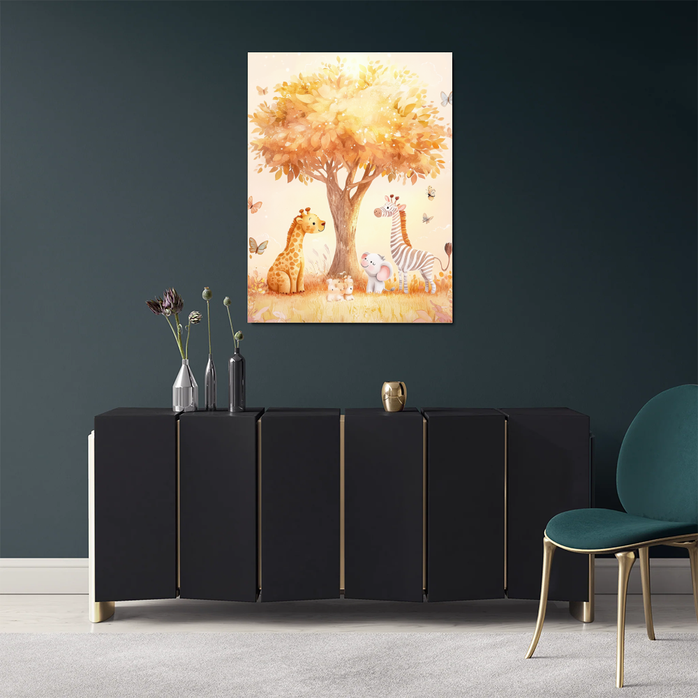 Tableau Chambre Bébé Savane