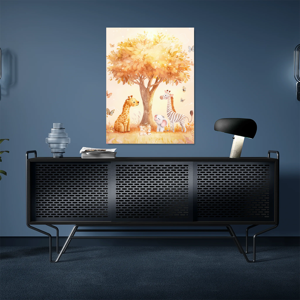 Tableau Chambre Bébé Savane