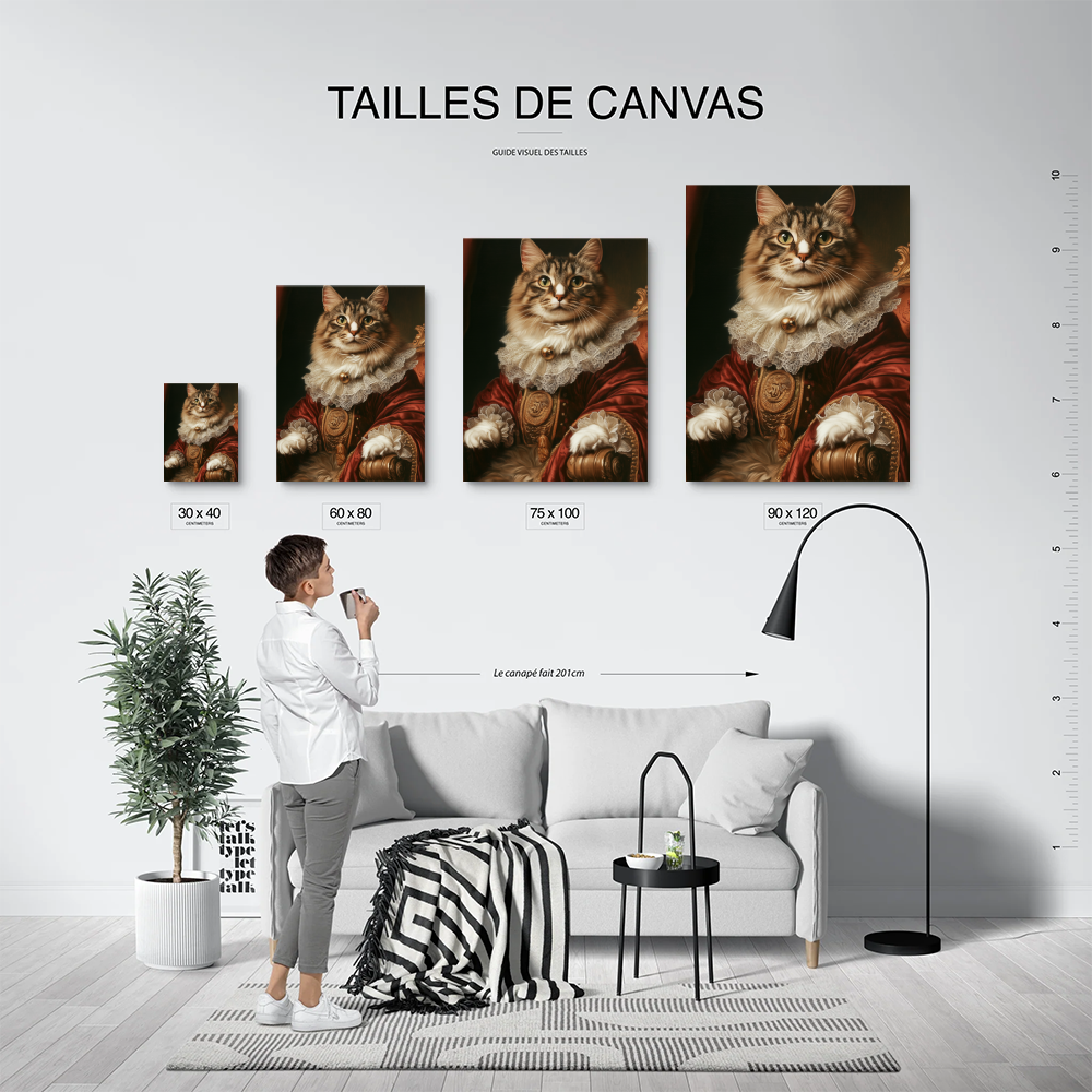 Tableau Chat Aristocrate