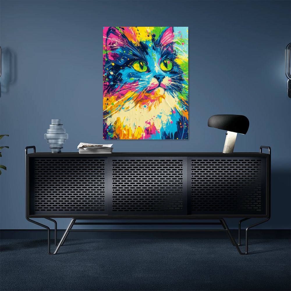 Tableau Chat Coloré