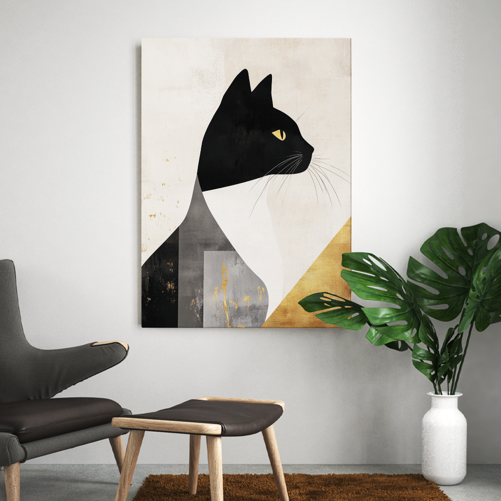 Tableau Chat Moderne