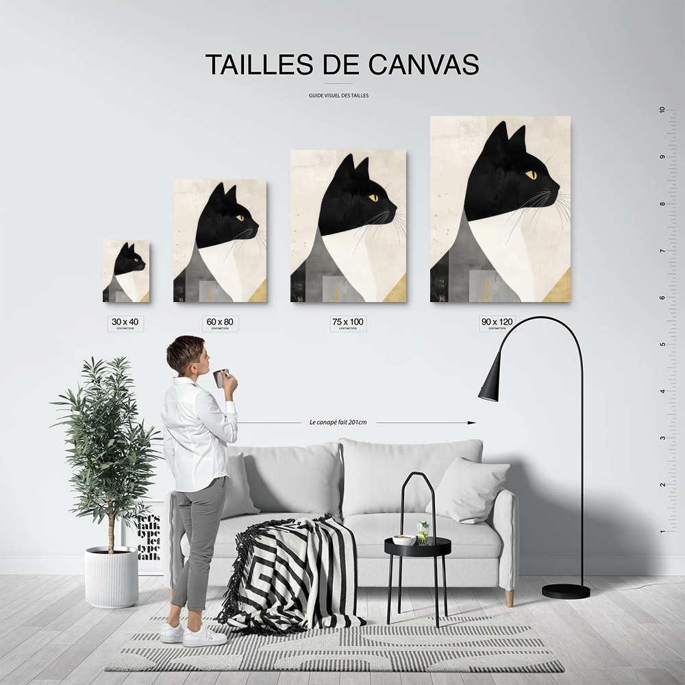 Tableau Chat Moderne