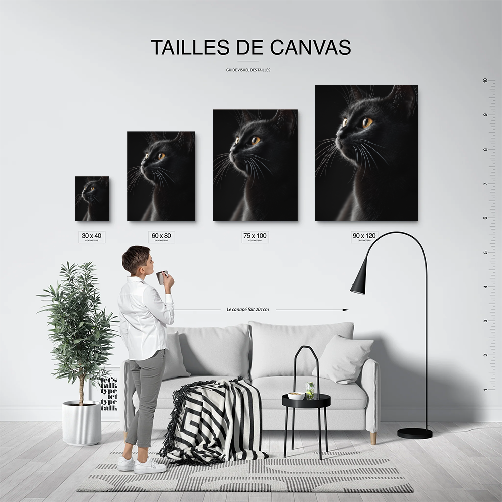 Tableau Chat Noir