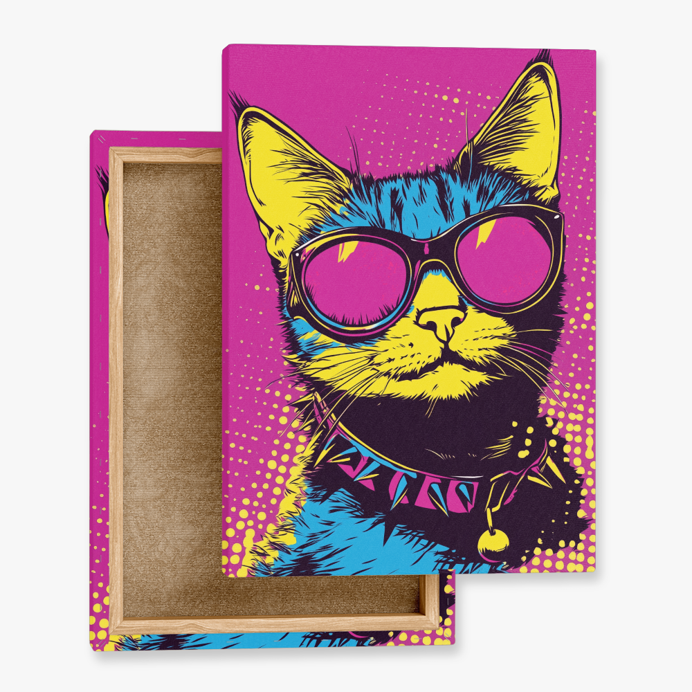 Tableau Chat Pop Art