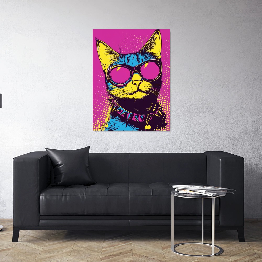 Tableau Chat Pop Art