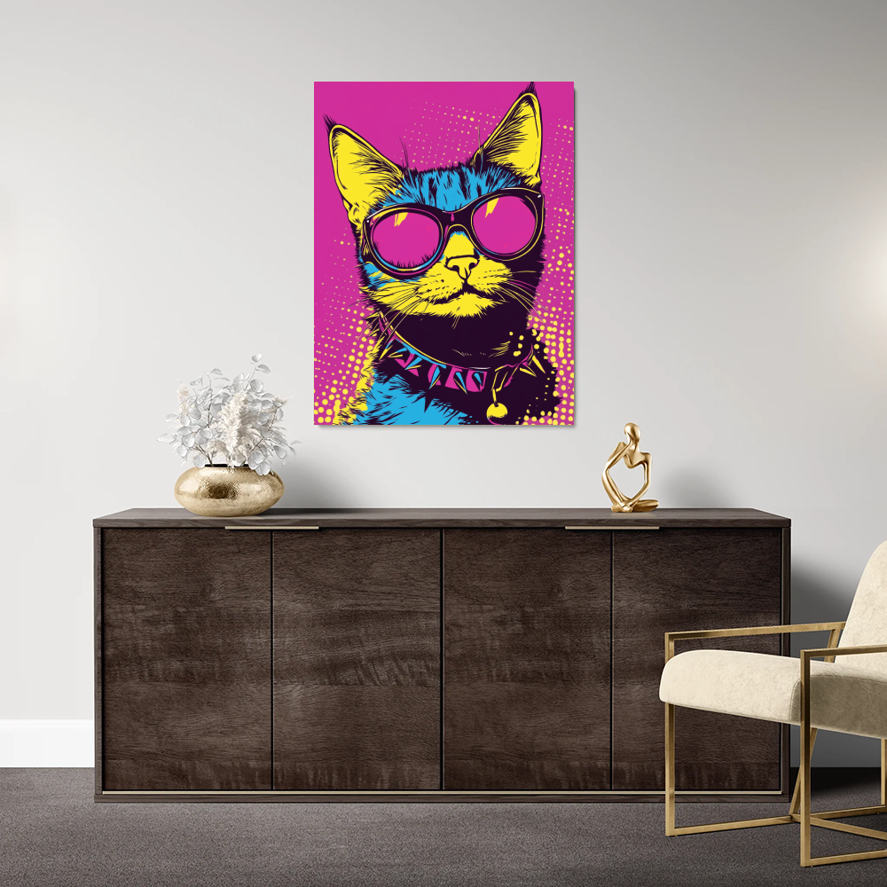 Tableau Chat Pop Art
