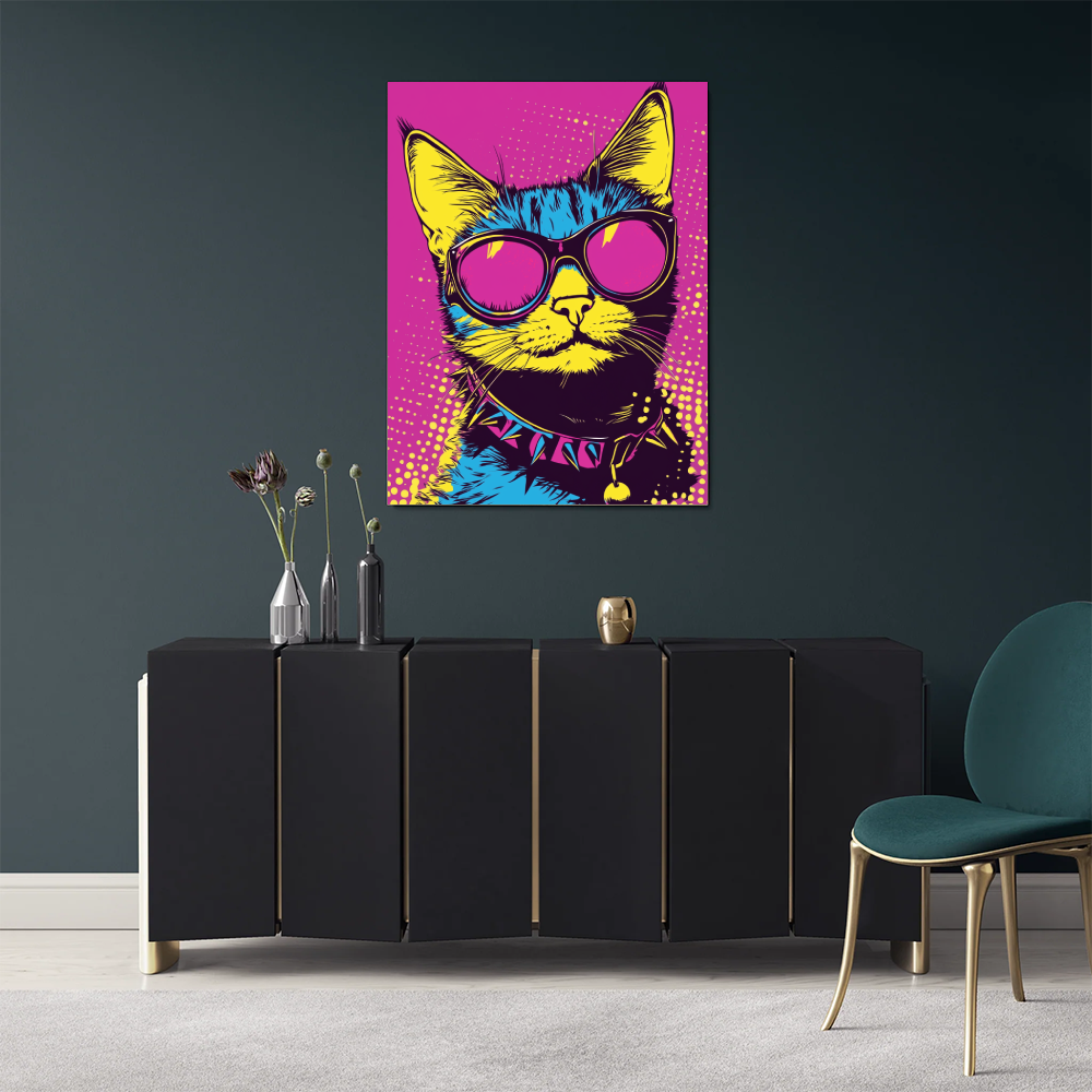 Tableau Chat Pop Art