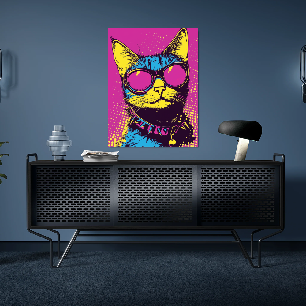 Tableau Chat Pop Art