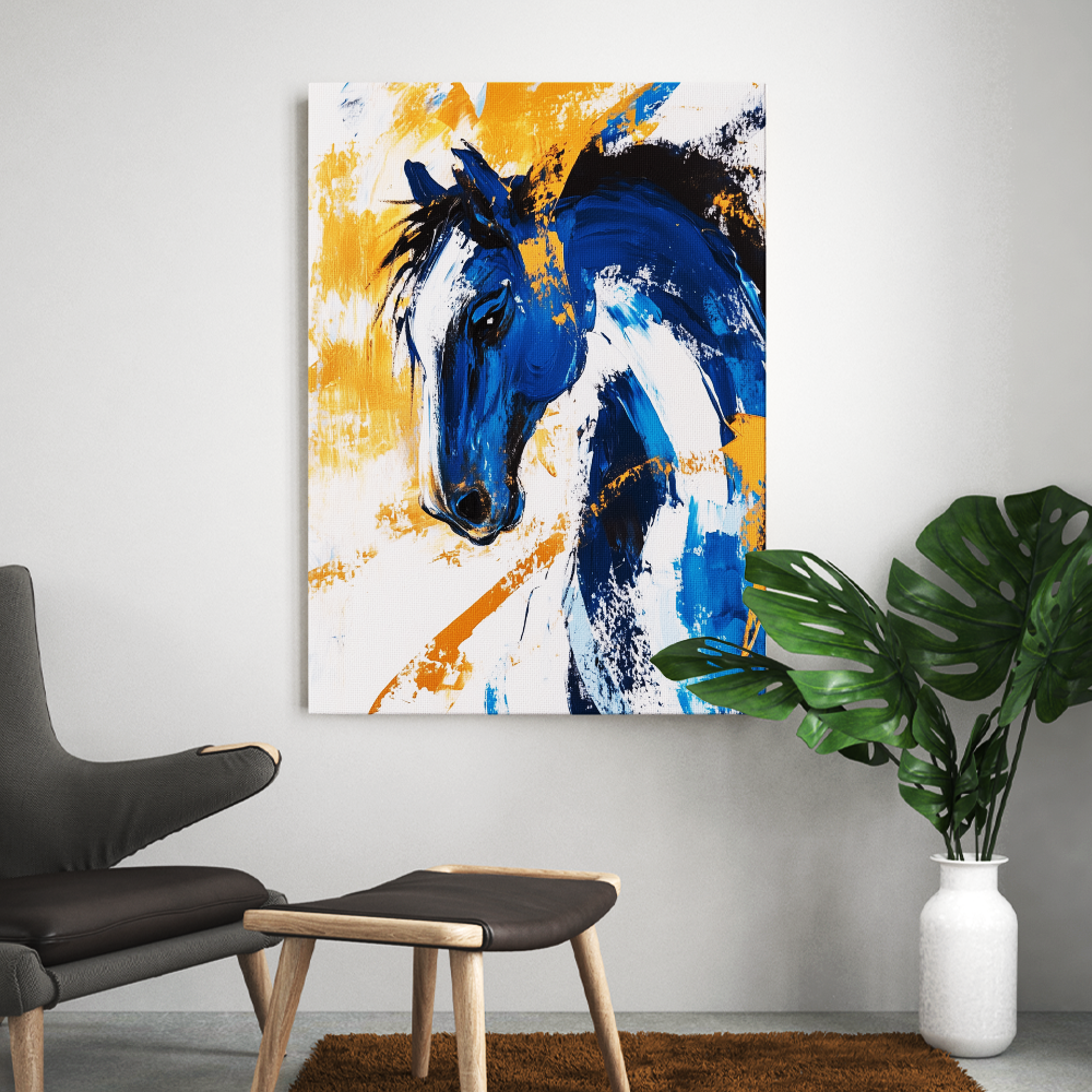 Tableau Cheval Abstrait